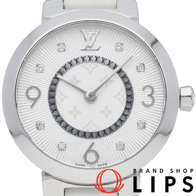 タンブール スリム レディース時計 8Pダイヤ