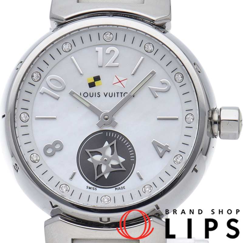 タンブール ラブリーカップ レディース時計 12Pダイヤ シェル