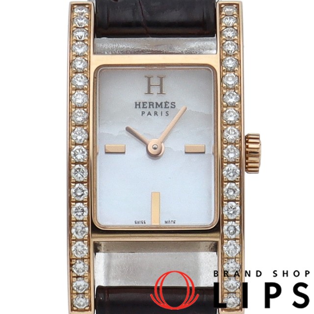 アルコル ダイヤベゼル シェル レディース時計