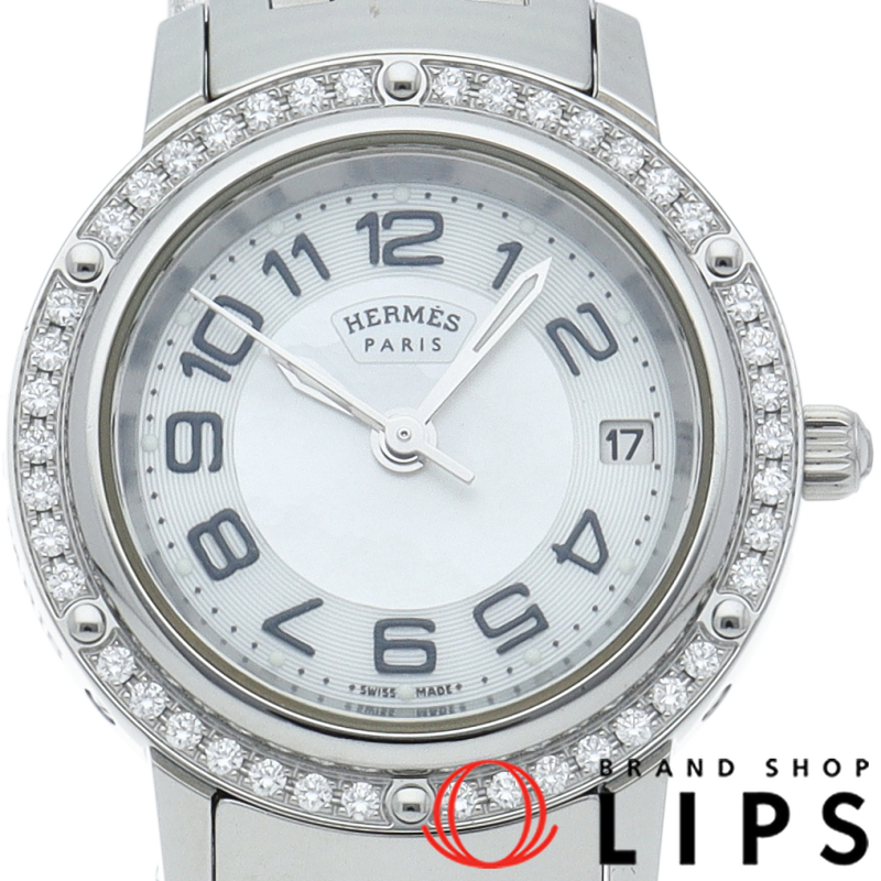 クリッパー レディース時計 ダイヤベゼル シェル