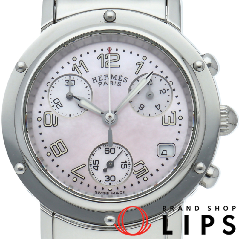 クリッパーナクレ クロノグラフ レディース時計 シェル