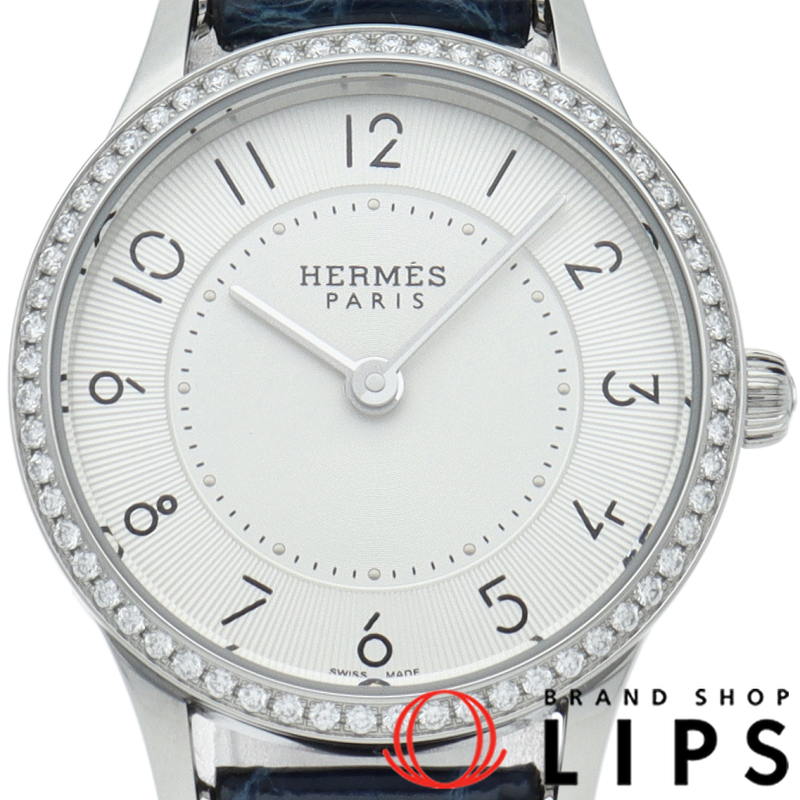 スリムドゥエルメス ウォッチ ダイヤベゼル