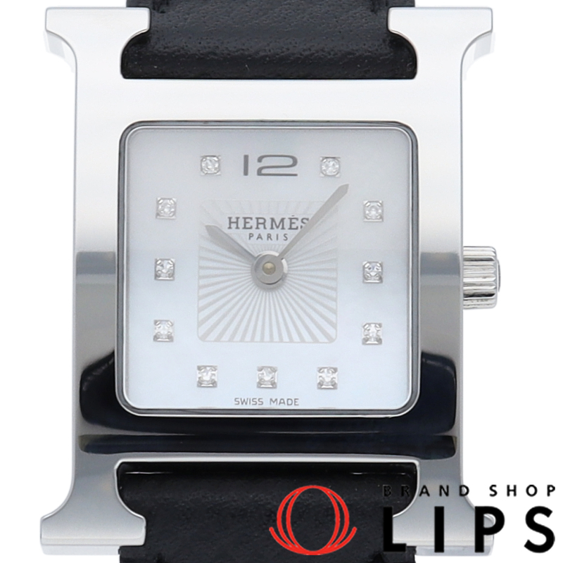 Hウォッチ レディース時計 12Pダイヤ シェル