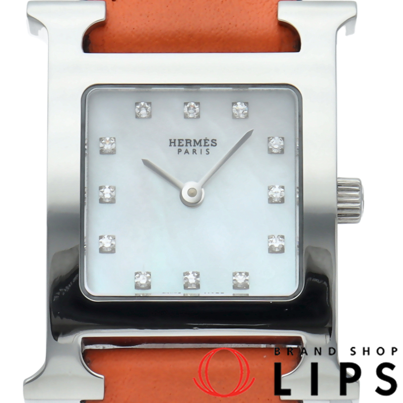 Hウォッチ レディース時計 12Pダイヤ シェル