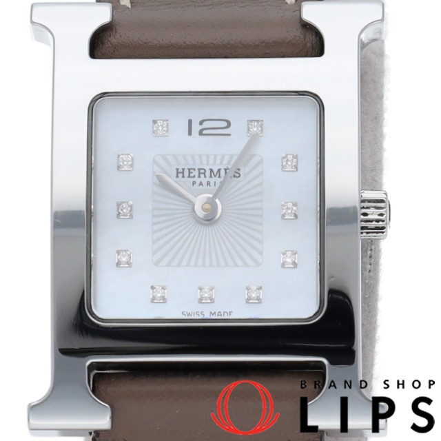 Hウォッチ レディース時計 12Pダイヤ シェル