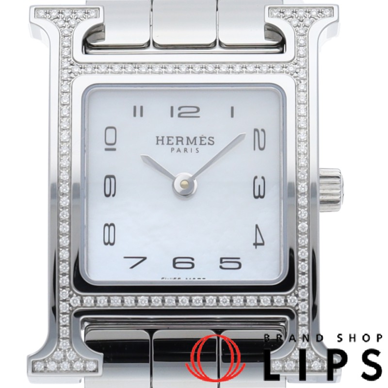 Hウォッチ ウォッチ ダイヤベゼル シェル ドゥブルトゥールバンド付