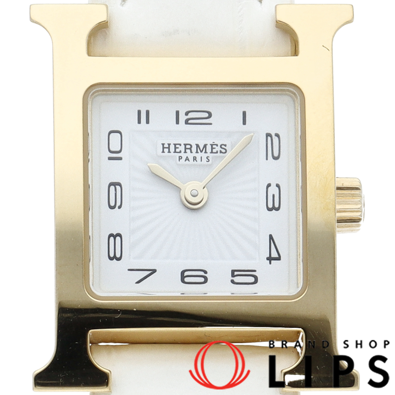 Hウォッチ ミニ レディース時計 アリゲーターストラップ