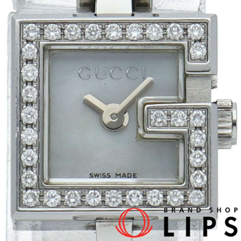 Gミニ レディース時計 ダイヤベゼル シェル