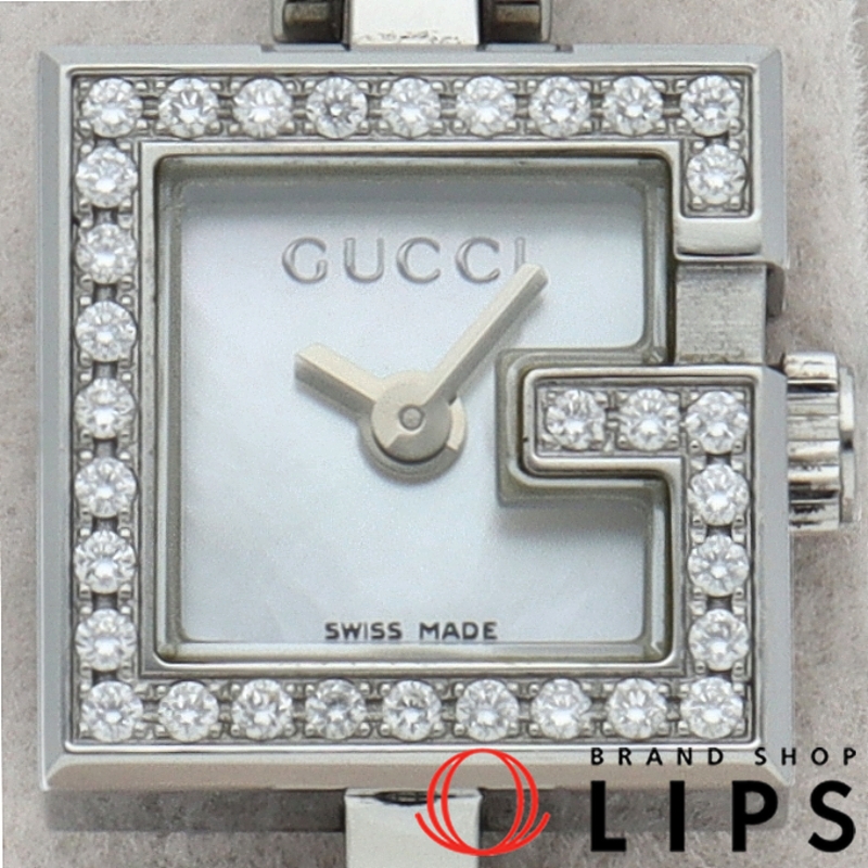 Gミニ レディース時計 ダイヤベゼル シェル