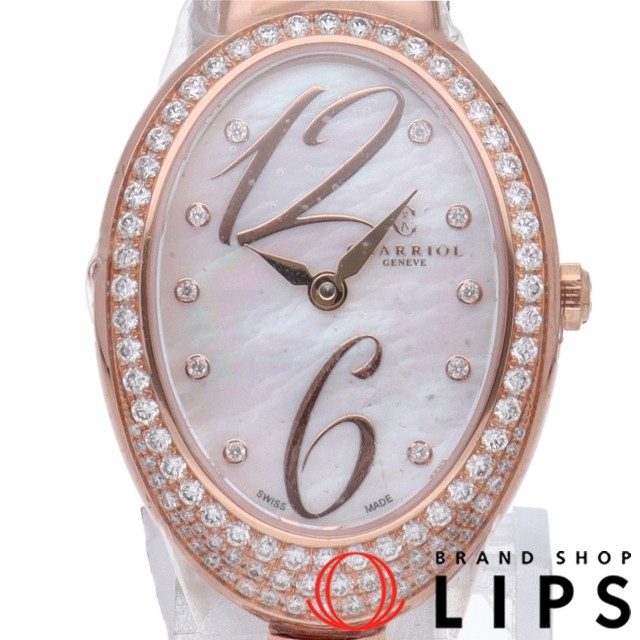 マリーオルガ レディース時計 ダイヤベゼル 10Pダイヤ シェル