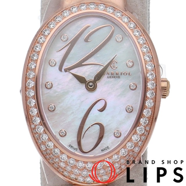 マリーオルガ レディース時計 ダイヤベゼル 10Pダイヤ シェル