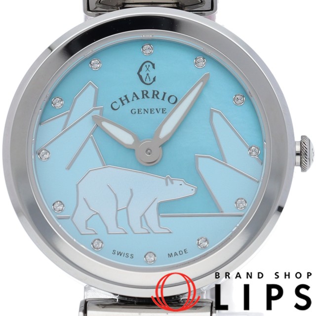 フォーエバー レディース時計 アニマルシリーズ ポーラーベア シェル