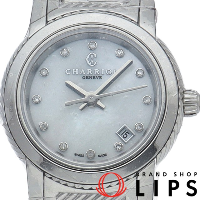 パリジィ レディース時計 12Pダイヤ シェル