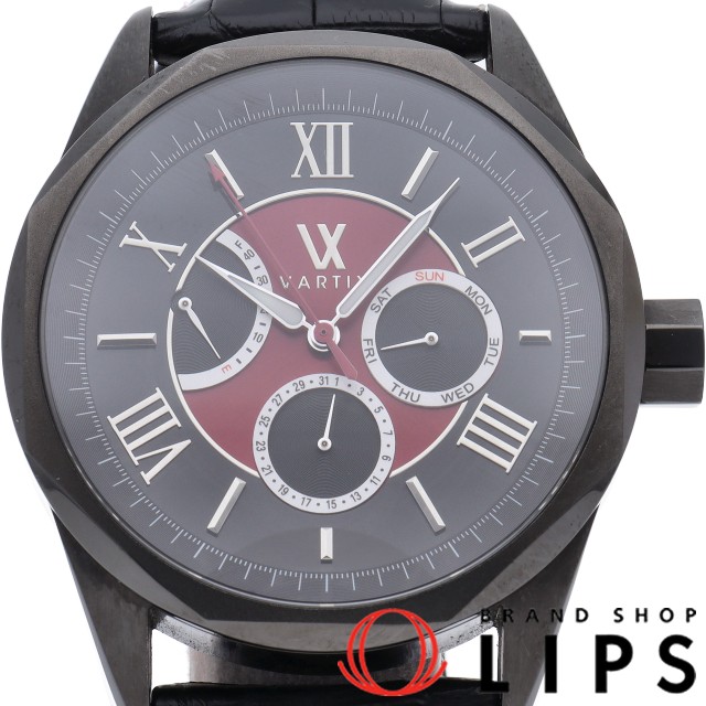 ALIVE レッド＆ブラック デイデイト パワーリザーブ