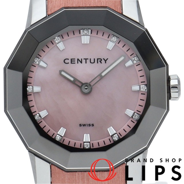 タイムジェム レディース時計 12Pダイヤ シェル