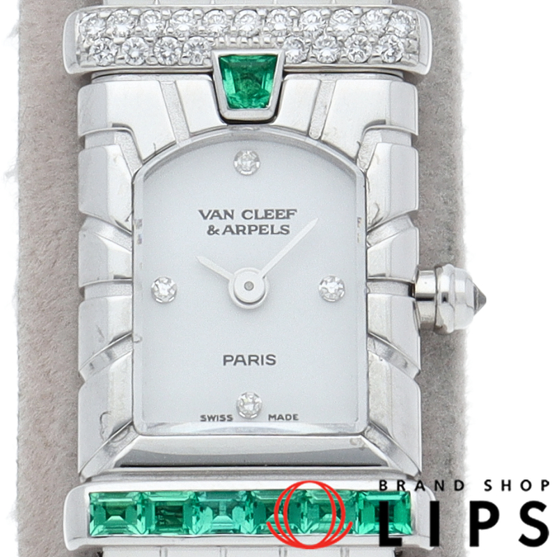 ファサード レディース時計ド エメラルド ダイヤベゼル メーカーOH済(保証期間中)