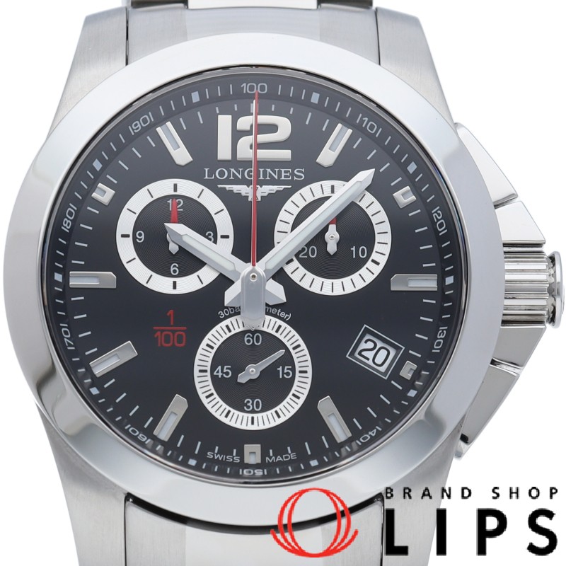 コンクエスト クロノグラフ メンズ時計