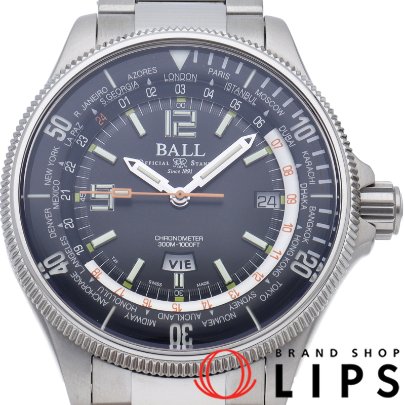 エンジニアマスター 2 ダイバー ワールドタイム ウォッチ 42mm 世界限定1000本