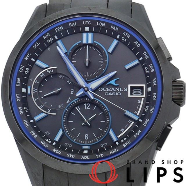 オシアナス クラシック オールブラック ソーラー電波時計