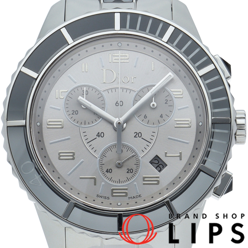 クリスタル クロノグラフ メンズ時計