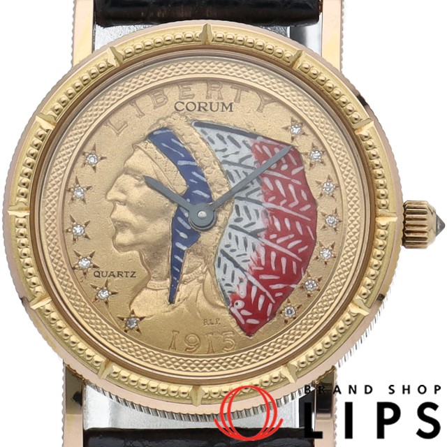 インディアン エナメル コイン ウォッチ レディース時計