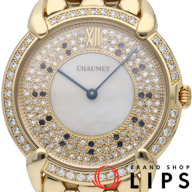 グリフィス ウォッチ 31mm ダイヤベゼル ダイヤ･サファイア文字盤 シェル