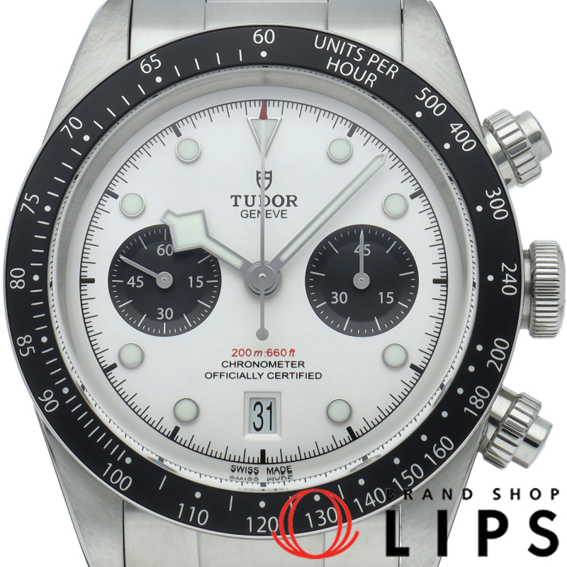 ブラックベイ クロノグラフ ウォッチ QRコードシール付