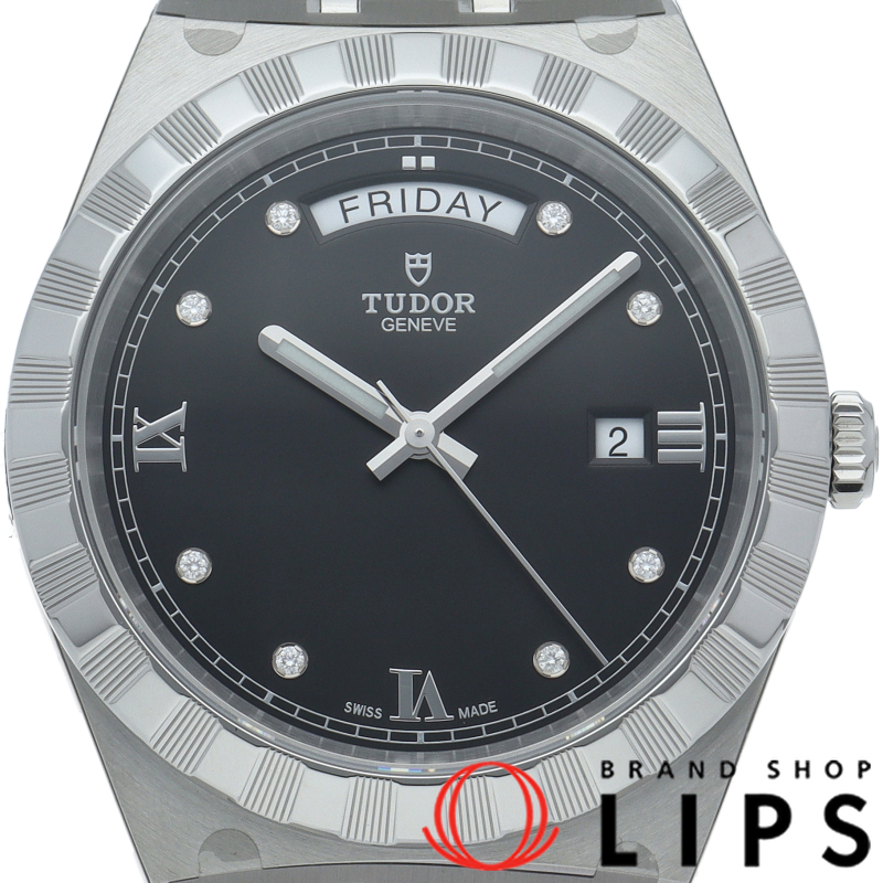 ロイヤル デイデイト ウォッチ 41mm 8Pダイヤ QRコードシール付