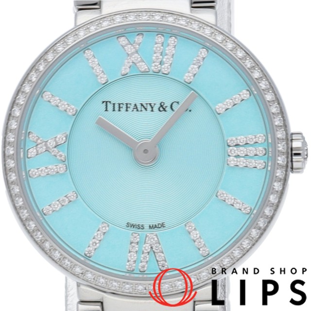 アトラス 2 ハンド 24mm ウォッチ ダイヤベゼル ティファニー ブルー