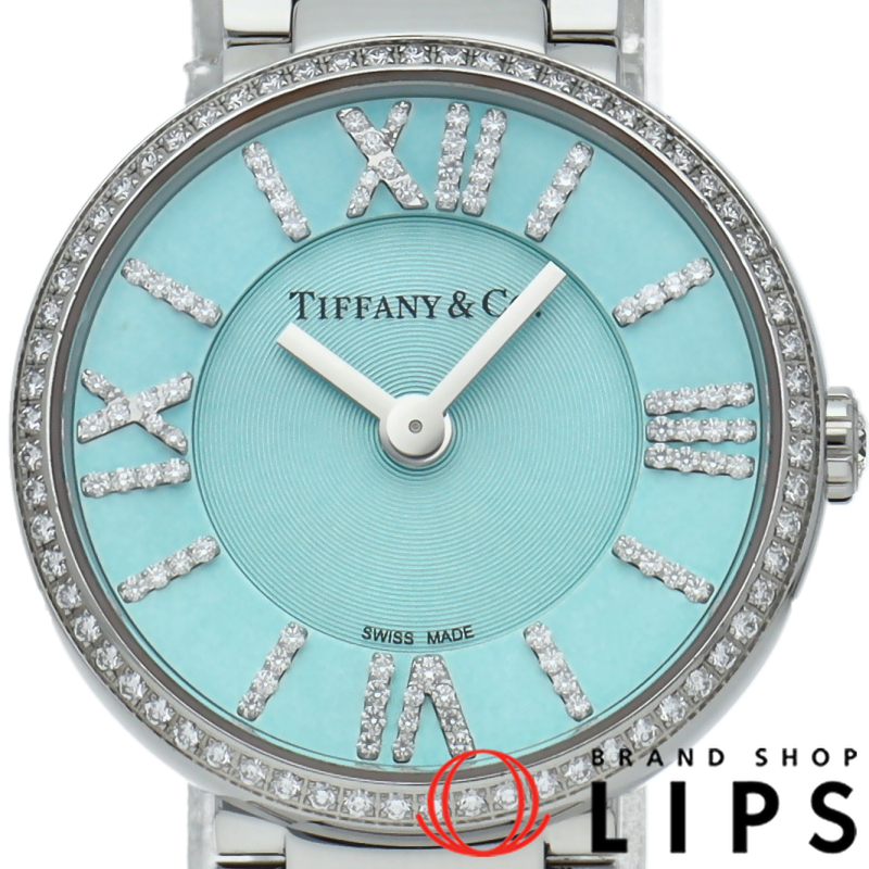 アトラス2ハンド 24mm ウォッチ ダイヤベゼル ティファニーブルー