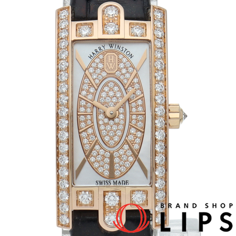 アベニューC ミニ エリプティック ウォッチ ダイヤベゼル ダイヤ文字盤