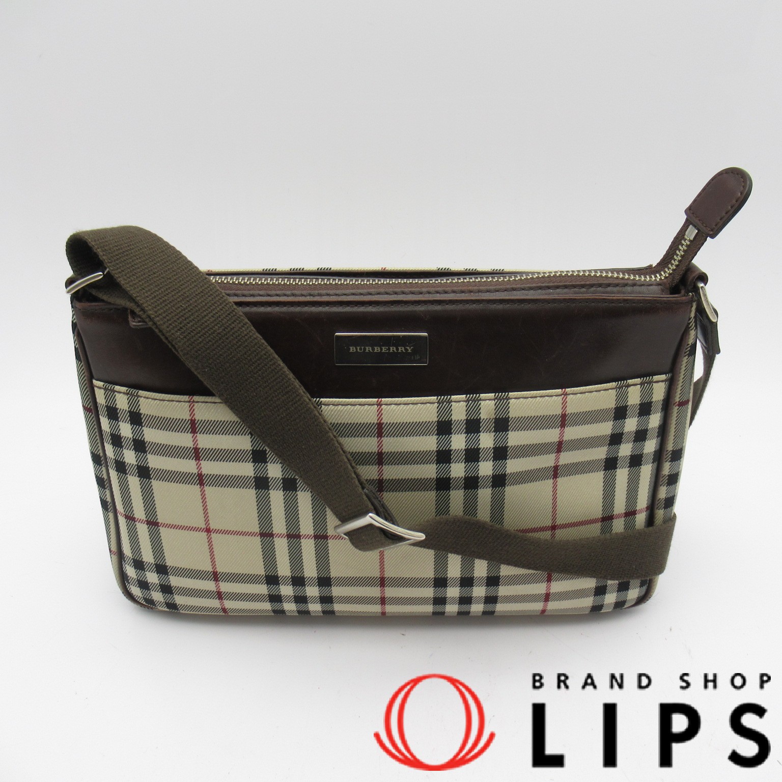 ノバチェックショルダーバッグ