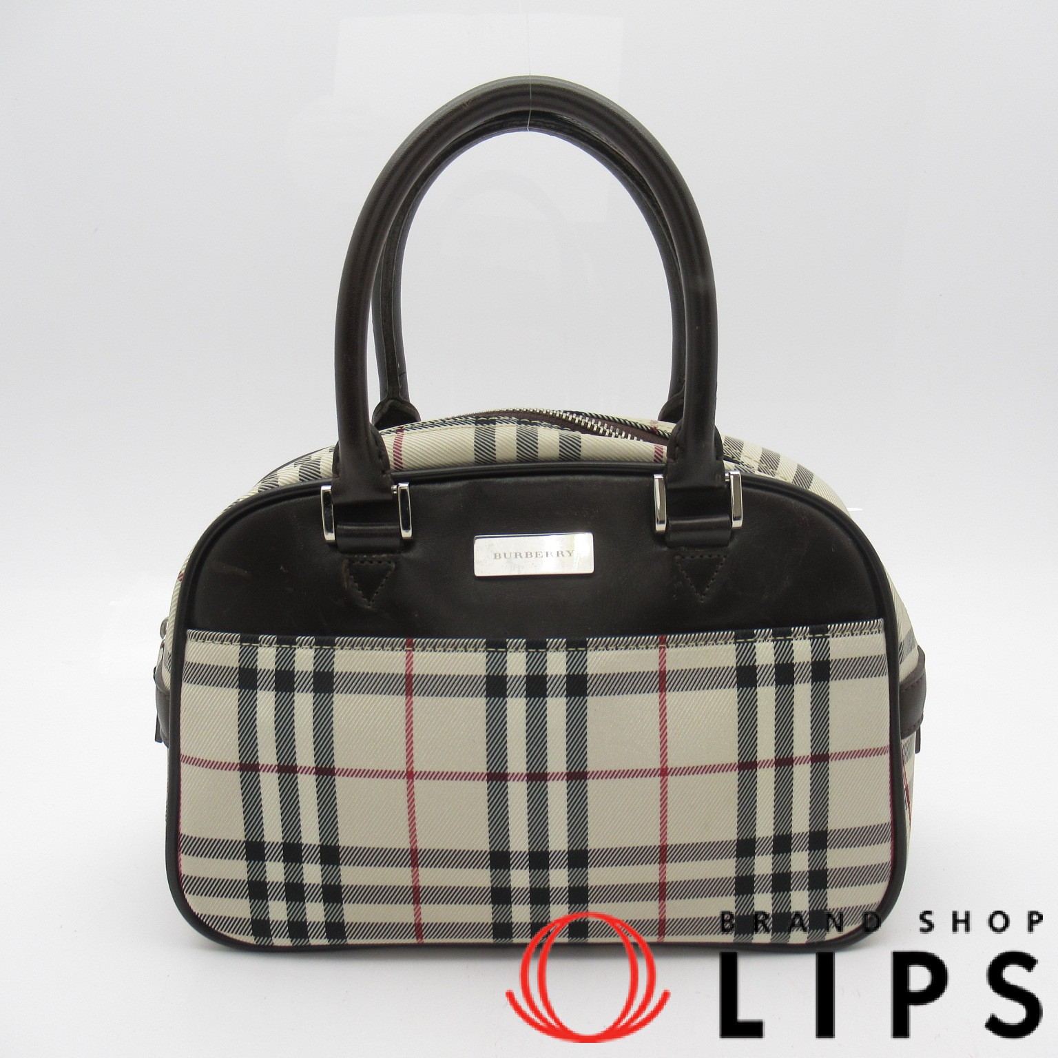 ノバチェック ミニボストンバッグ