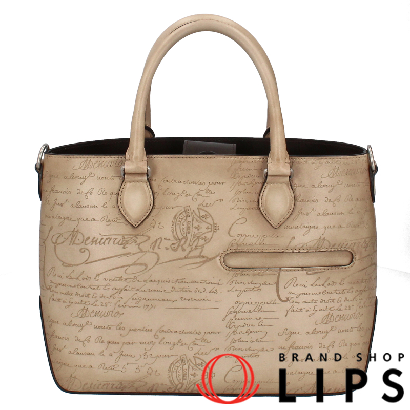 トゥジュール XS スクリットレザー トートバッグ