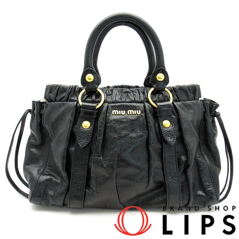 ギャザー ハンドバッグ