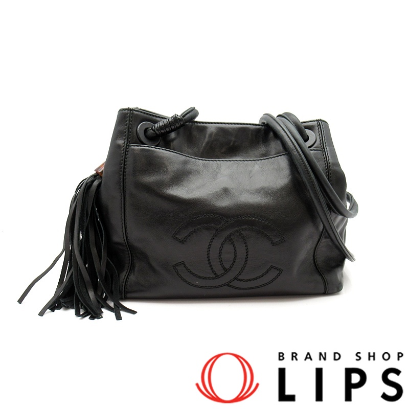 ココマーク フリンジ ショルダーバッグ