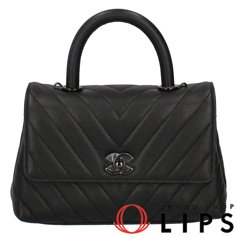 ココハンドル XS 2WAYハンドバッグ ソーブラック