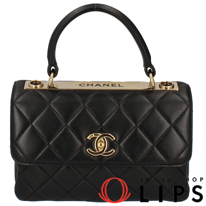 トレンディCC トップハンドル フラップ バッグ