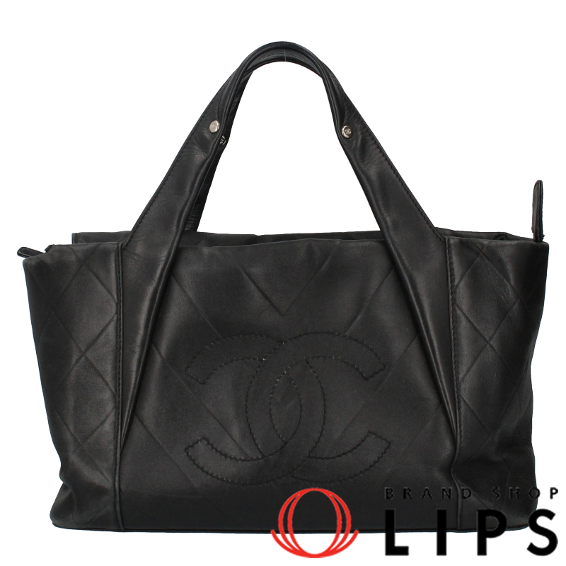 シェブロン Vステッチ ハンドバッグ