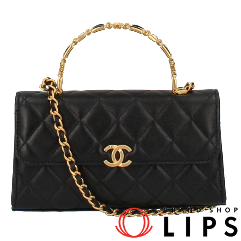 トップハンドル チェーンショルダーフォンケース