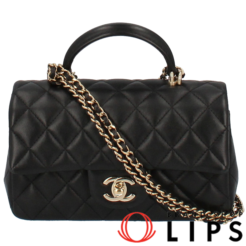 トップハンドル ミニ フラップ バッグ