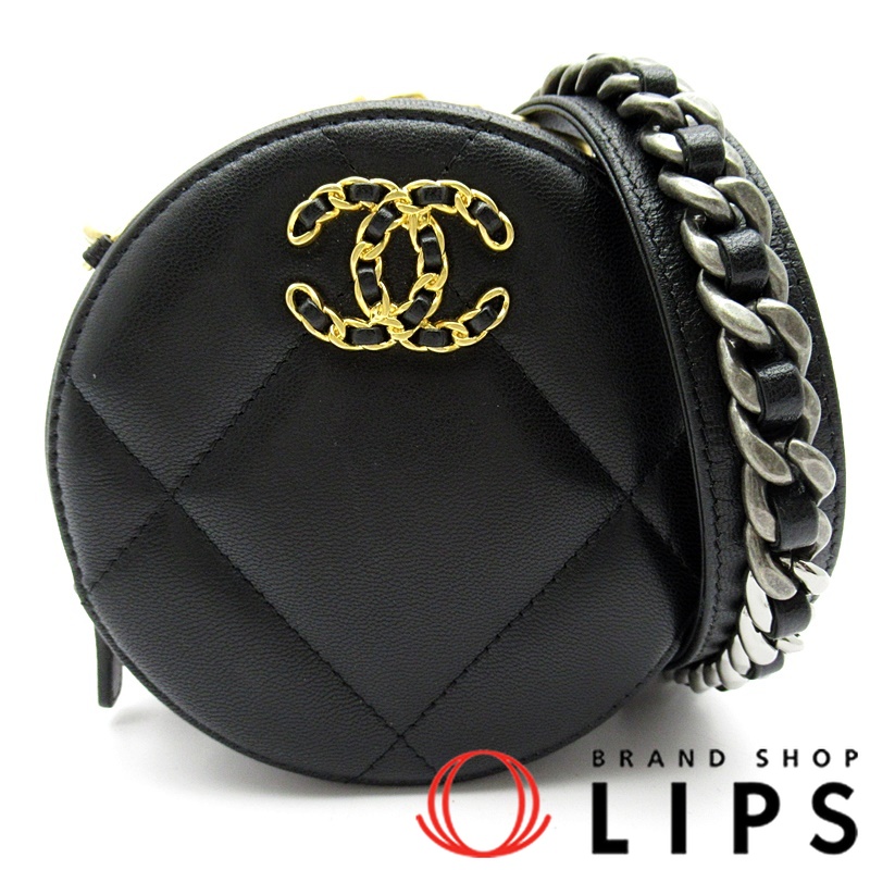 シャネル19 ラウンド チェーンショルダーバッグ