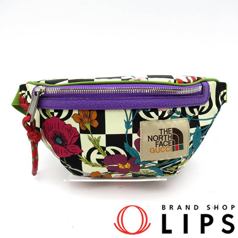 グッチ×ノースフェイスコラボ ボディバッグ