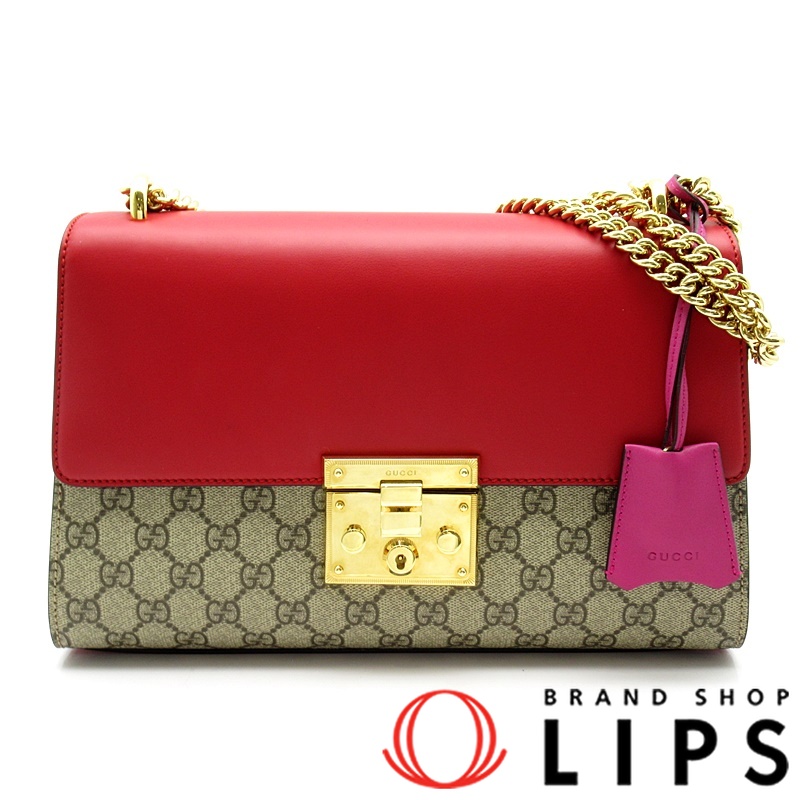 パドロック チェーンショルダーバッグ