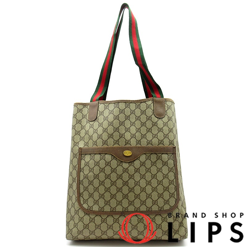 オールドグッチ シェリーライン トートバッグ