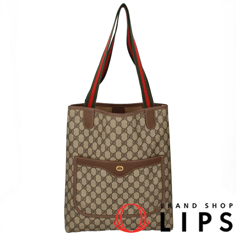 オールドグッチ シェリーライン トートバッグ