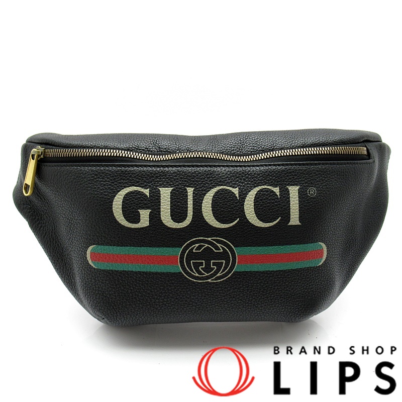 プリントロゴ ベルトバッグ