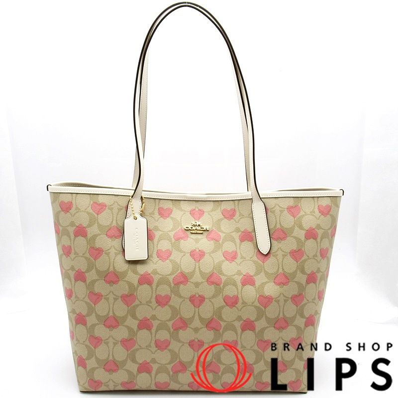 シティトートバッグ ハートプリント