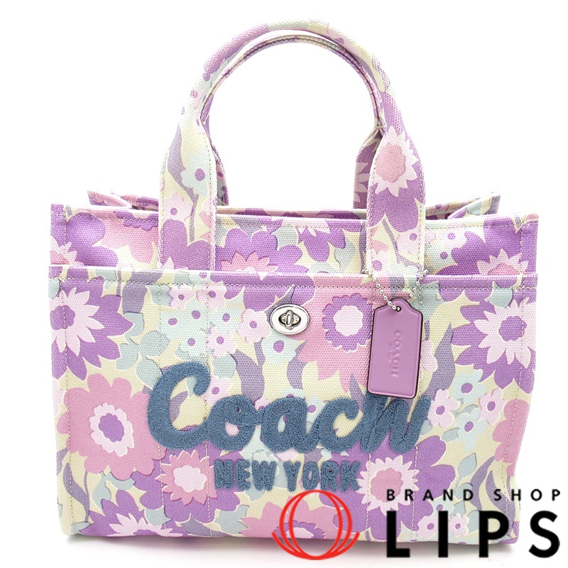 フローラルプリント カーゴトートバッグ