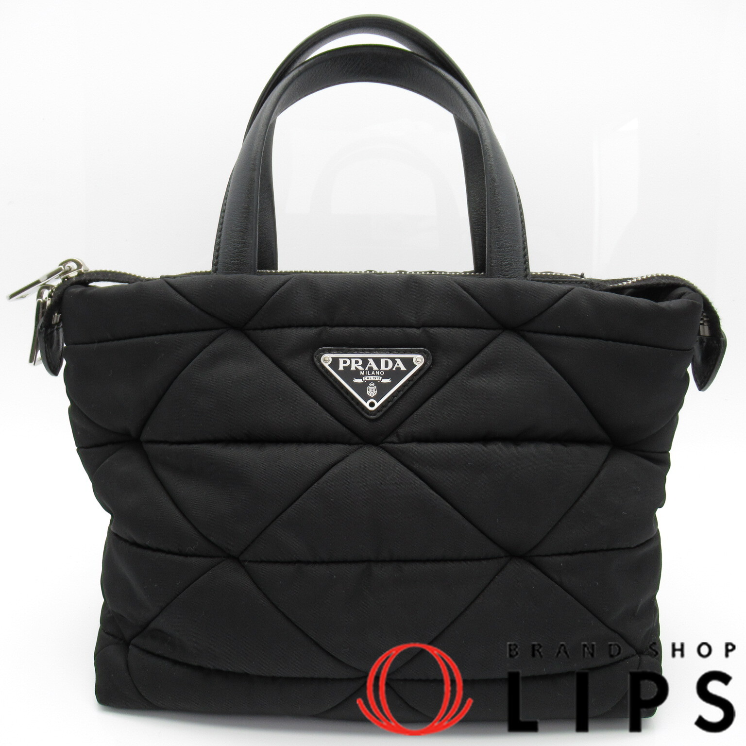 ミニ パデッド Re-Nylon トートバッグ